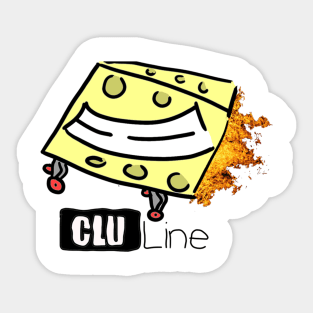 Cheesy Skateboard Sticker